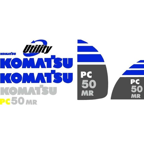 Decal Set for Komatsu PC 50 MR Excavator